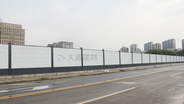 惠州新型裝配式圍擋-惠州市龍門縣龍新路工程圍擋圖例-惠州-深圳市大通建材有限公司鋼圍擋生產定制廠家